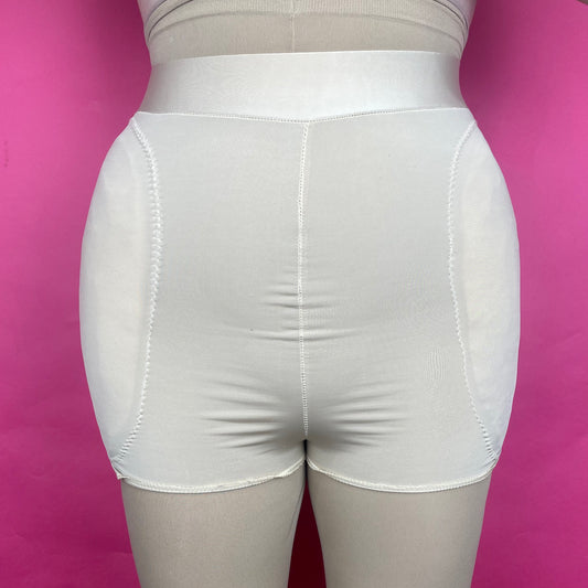 Booty Padded Shorts (Beige)